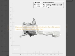 고품질 알루미늄 합금 주사 주사 자동차 부품 새 자동차 스티어링 주사 주사 금속 부품