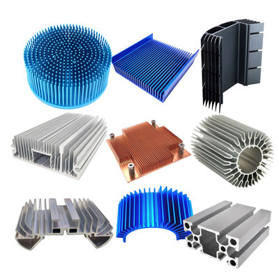 품질  Customized Aluminum Extrusion Heat Sink Silver Heat Dissipation Aluminum 공장