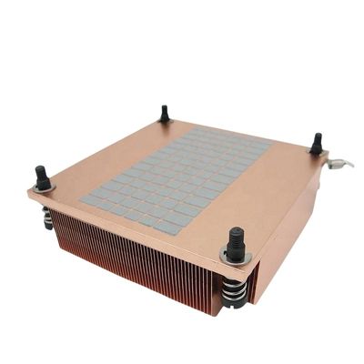 순수한 구리 스키브 히트 싱크 CNC 가공 과정 사용자 정의 핀 피치
