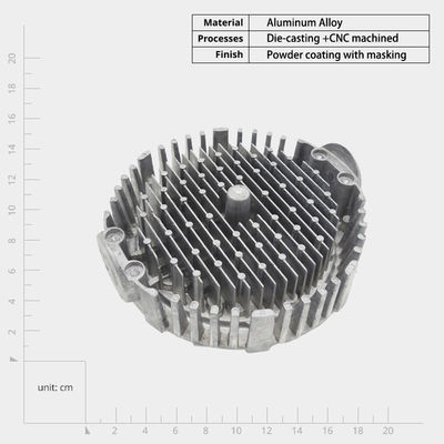OEM ADC12/알루미늄 합금 전자 장치 및 LED 조명용 주사 주사 히트 싱크