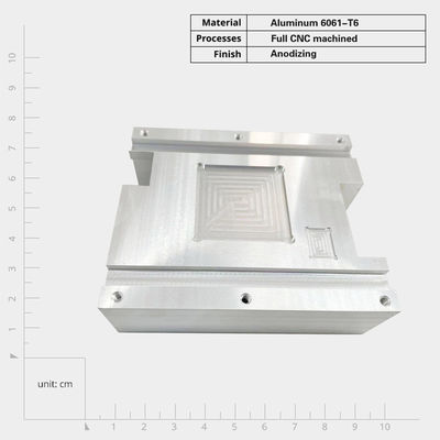 맞춤형 CNC 가공 부품 CNC 가공 알루미늄 냉각 지느러미 5mm 지느러미 높이 2mm 지느러미 피치