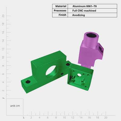정밀 CNC 엔지니어링 기계 부품 0.001mm 허용